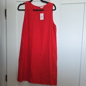 J. Crew Vibrant Red Sleeveless Mini Dress